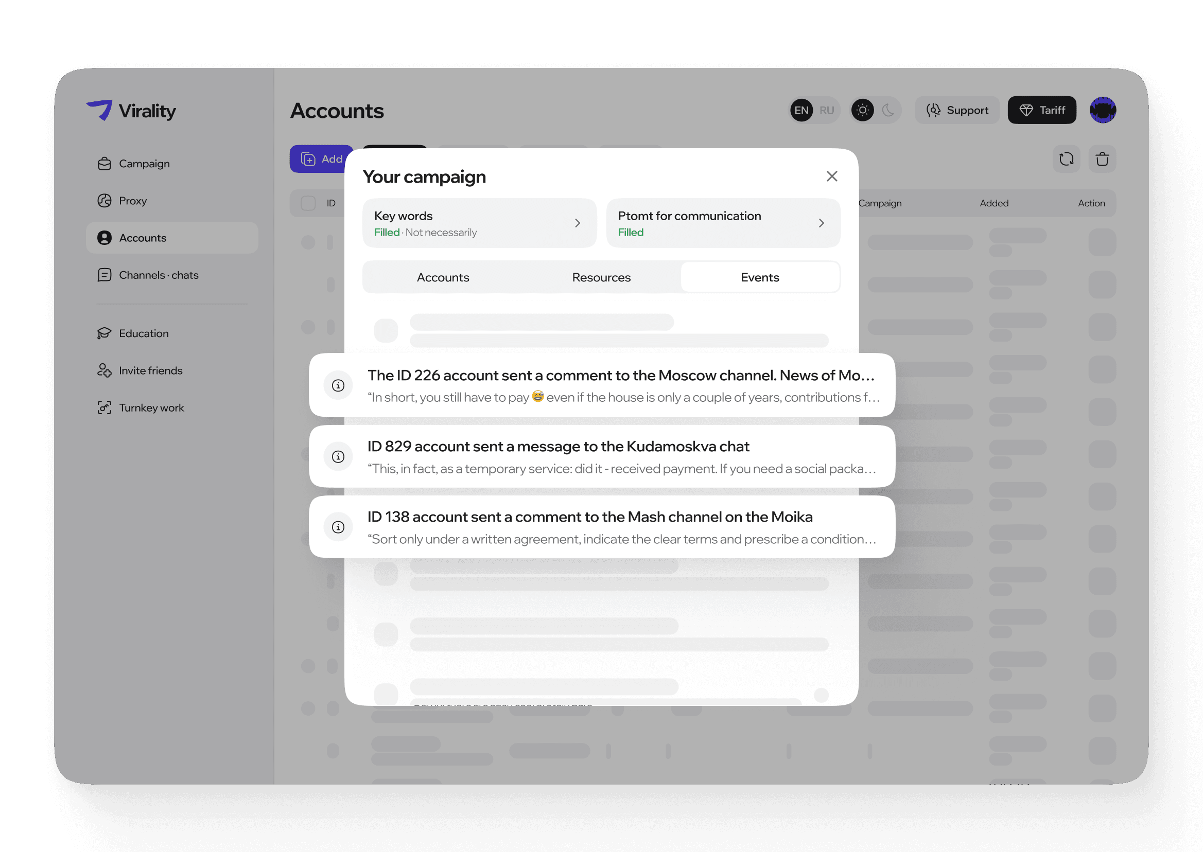 Start conversations in channels and chats
